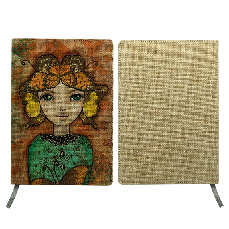 Promjenjiva bilježnica od sublimacijske jute - veličina A4