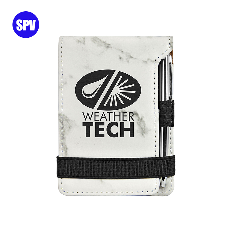 Laserable Leatherette Mini Notepad s olovkom