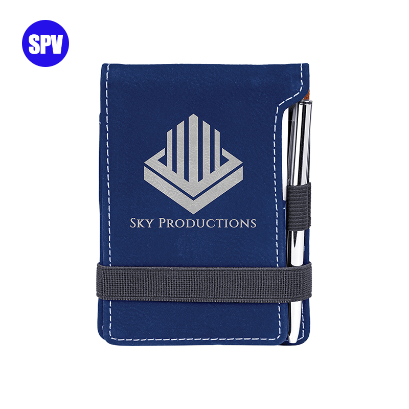 Laserable Leatherette Mini Notepad s olovkom