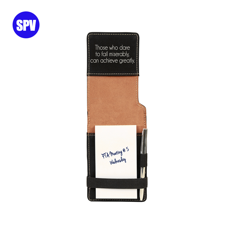 Laserable Leatherette Mini Notepad s olovkom