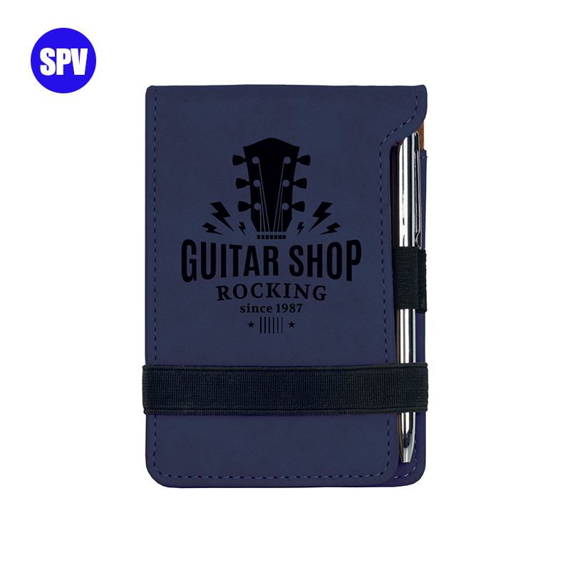 Laserable Leatherette Mini Notepad s olovkom