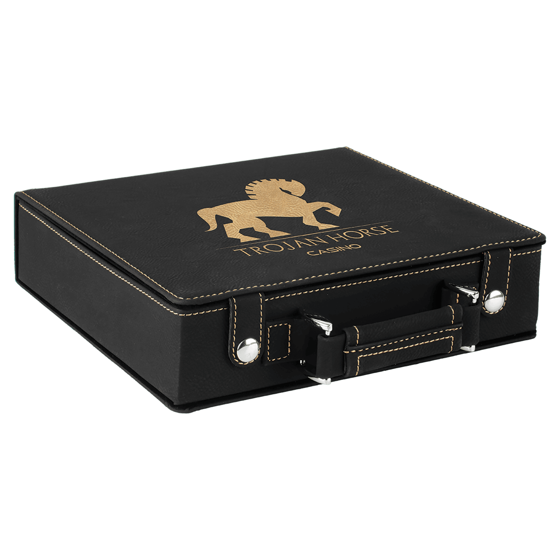 Laserable Leatherette poker, setovi karata i kockica