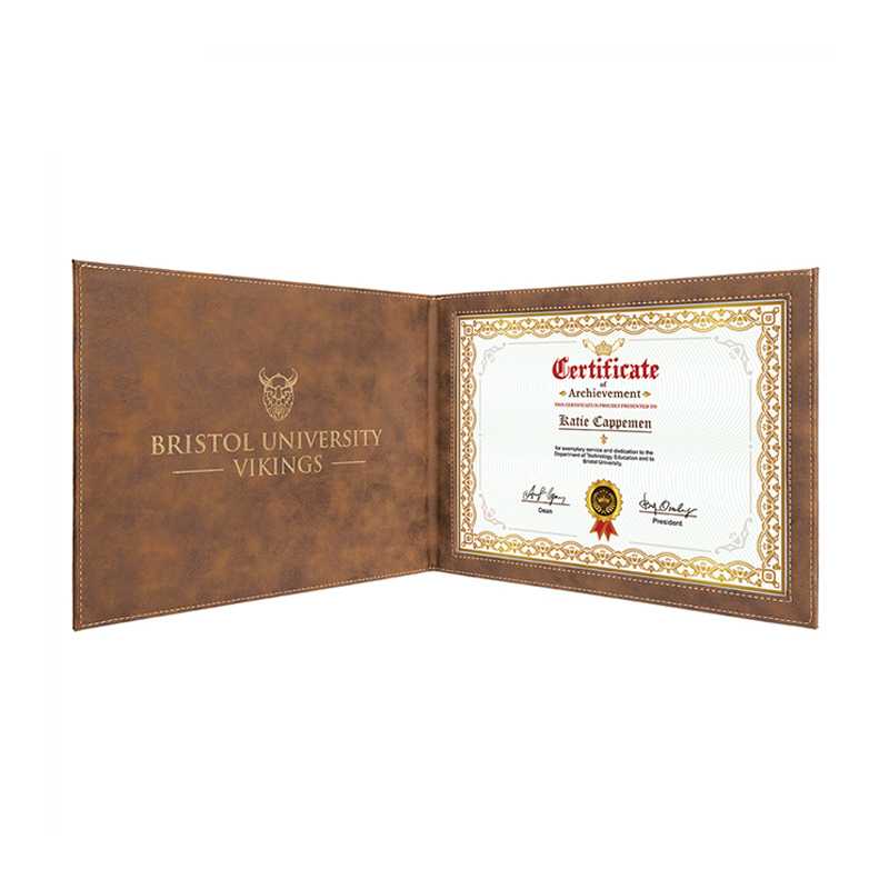 Laserable Leatherette držači certifikata