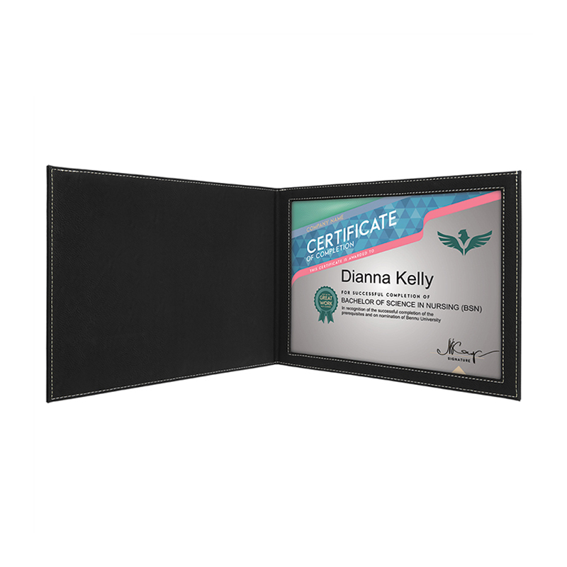 Laserable Leatherette držači certifikata