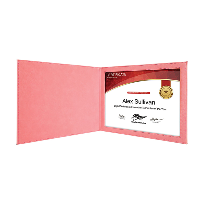 Laserable Leatherette držači certifikata