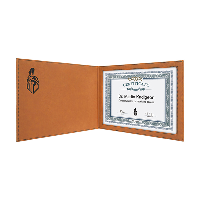 Laserable Leatherette držači certifikata