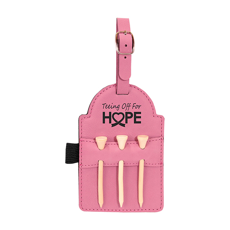 Oznaka za golf torbu od umjetne kože laserom s majicama Oznaka za golf torbu od umjetne kože laserom s majicama