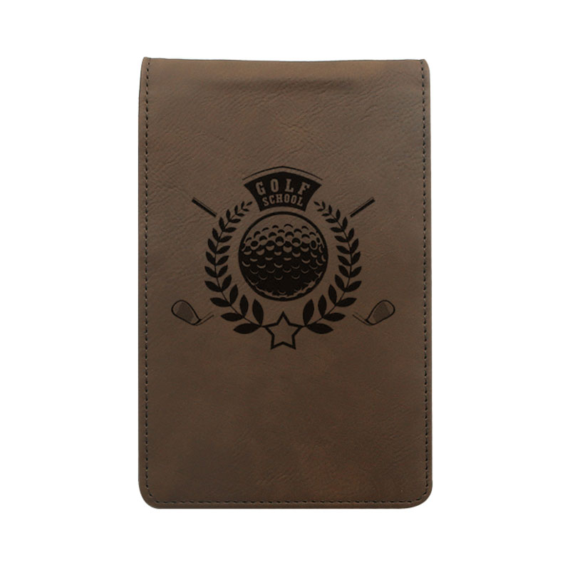 Laserable Leatherette Golf Scorecard držač