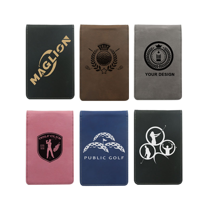 Laserable Leatherette Golf Scorecard držač