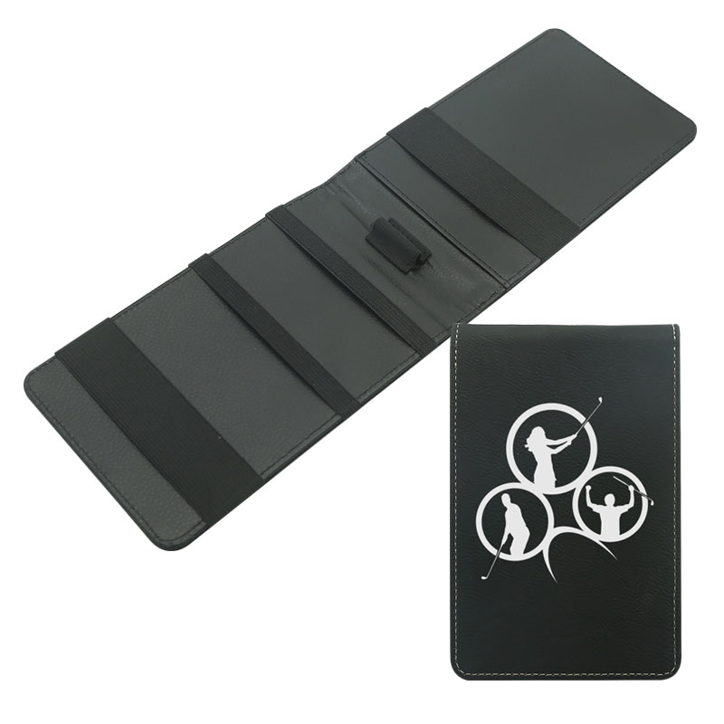 Laserable Leatherette Golf Scorecard držač