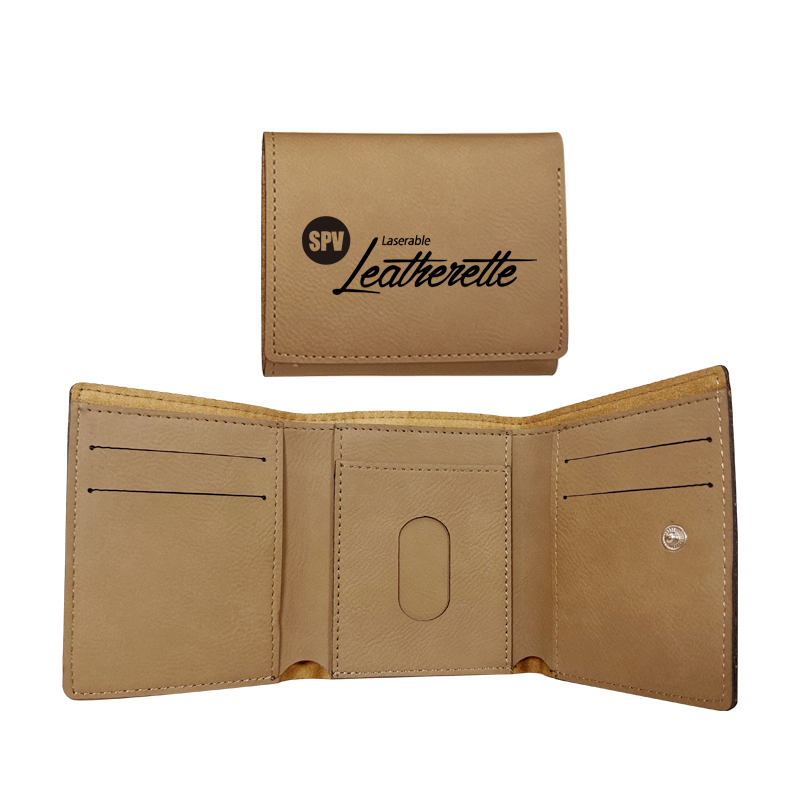 Laserable trostruki novčanik od umjetne kože
