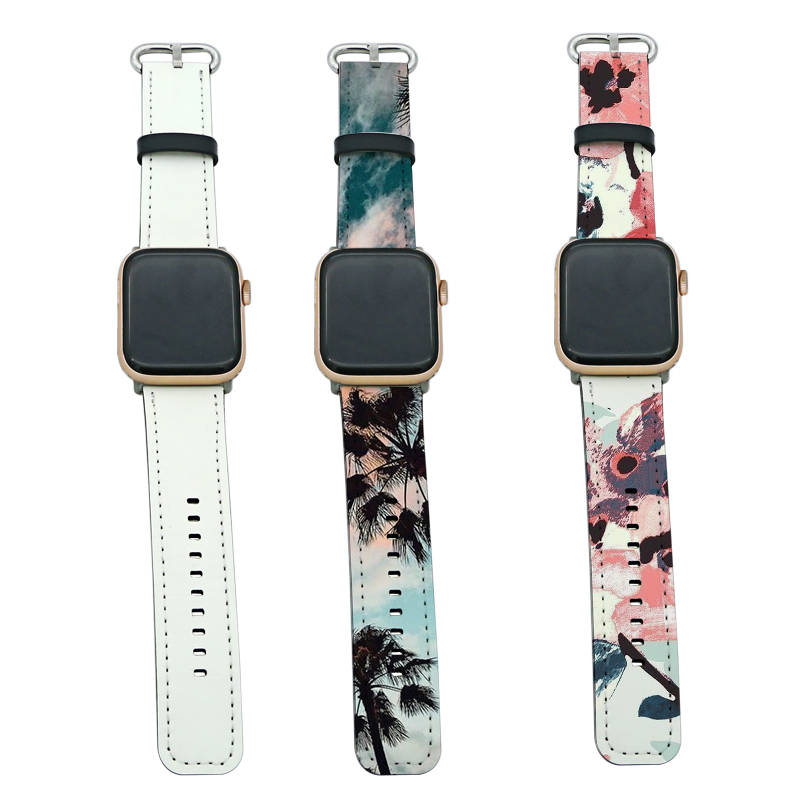 Sublimacijske PU kožne narukvice za Apple Watch za serije 1/2/3-42 mm