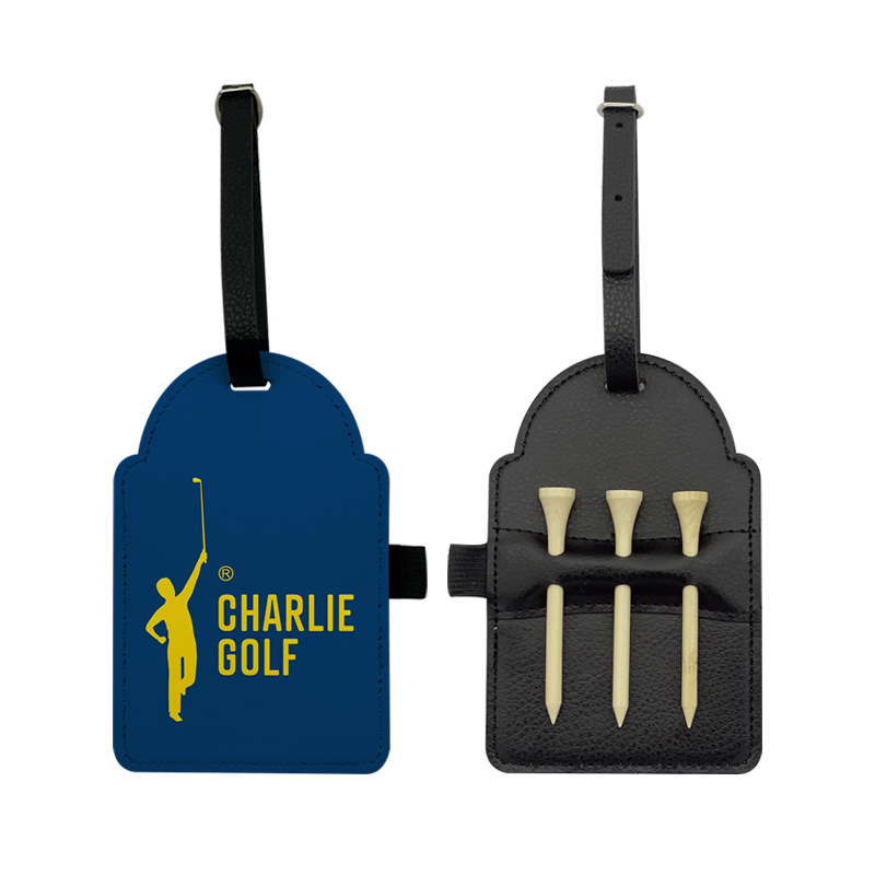 Sublimacijska oznaka torbe za golf od umjetne kože s 3 drvene majice